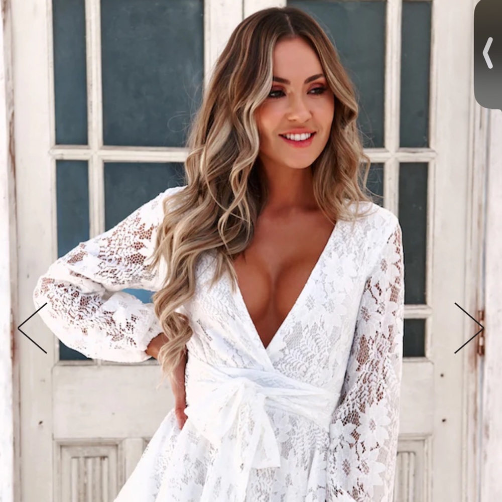 White Lace Romper